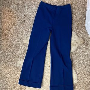 Vintage knit cuffed trousers